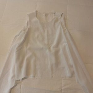 COS sleeveless top with raw hem and flowy side panels